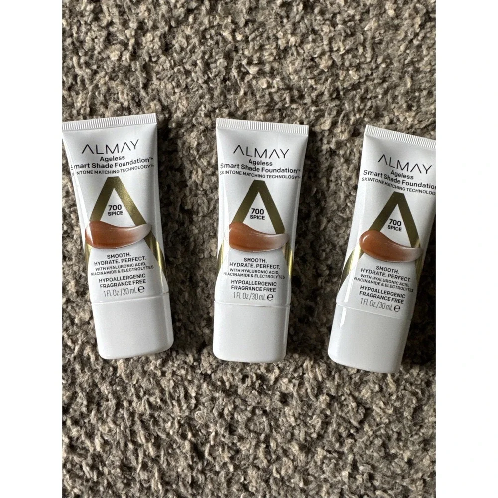 3 Almay Ageless Smart Shade Foundation New 1 fl oz Each 700 - Spice